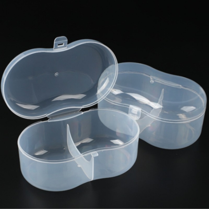 Storage Box Supplier - Transparent Triangle Plastic PP Case for Baby Teethers