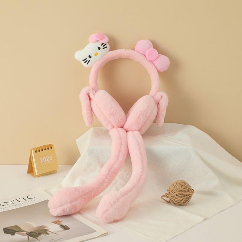 Women's Earmuffs Factory - Cute Moving Air Bag Rabbit Ears Winter Warm Ear Protection