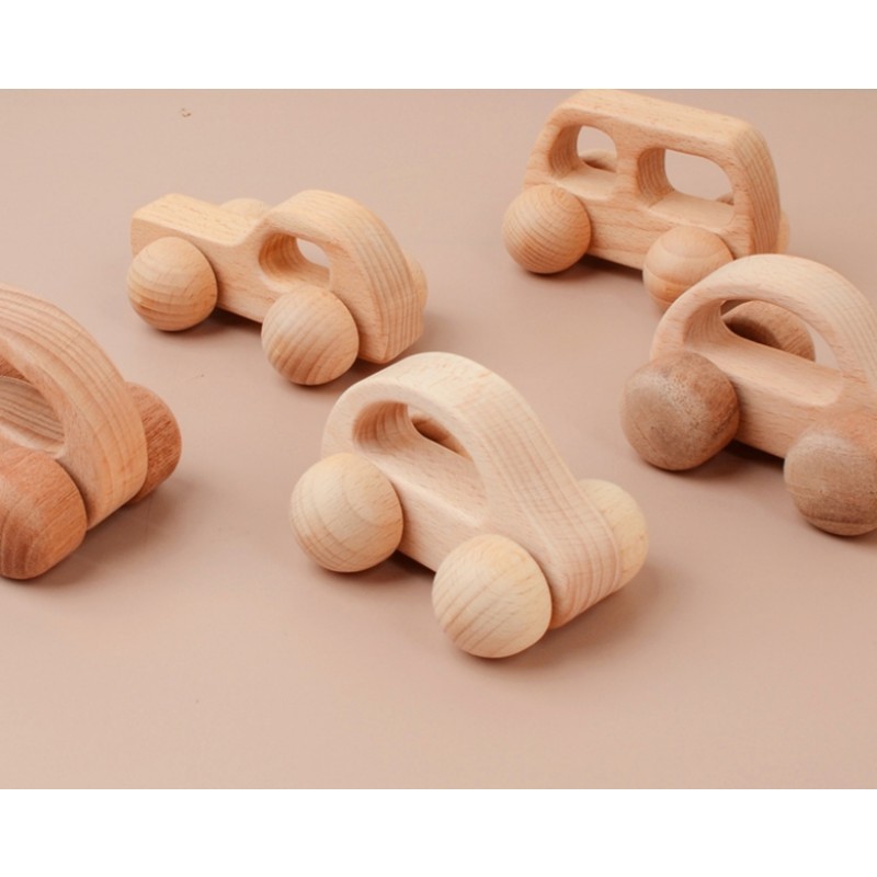 Montessori Toys Manufacturer - 11pc Handmade Organic Silicone Wood Bird Elephant Pendant