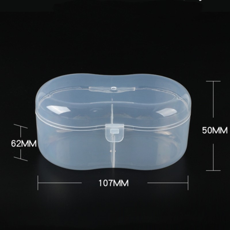 Storage Box Supplier - Transparent Triangle Plastic PP Case for Baby Teethers