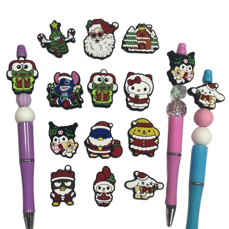 Silicone Beads Manufacturer - 3D Drop Beads DIY Pen Halloween Frozen Character Soft