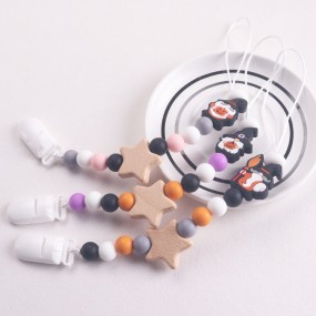 Pacifier Chain Supplier - Autumn and Winter Anti-Drop Silicone Gum Chain Wholesale