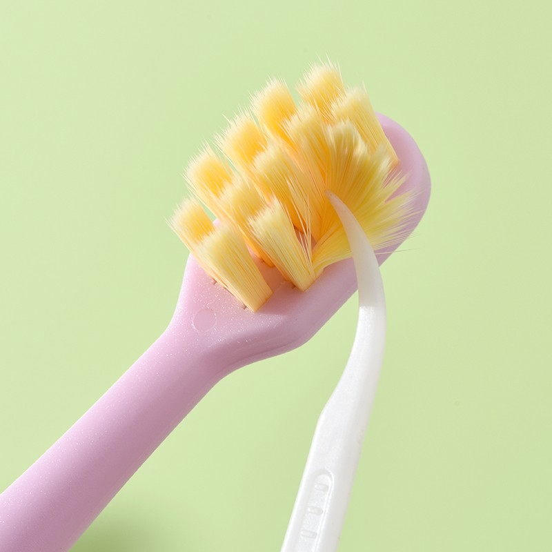 Baby Toothbrush Supplier - Soft 3-Sided for Kids 4-12 Years Training with Triple Bristles