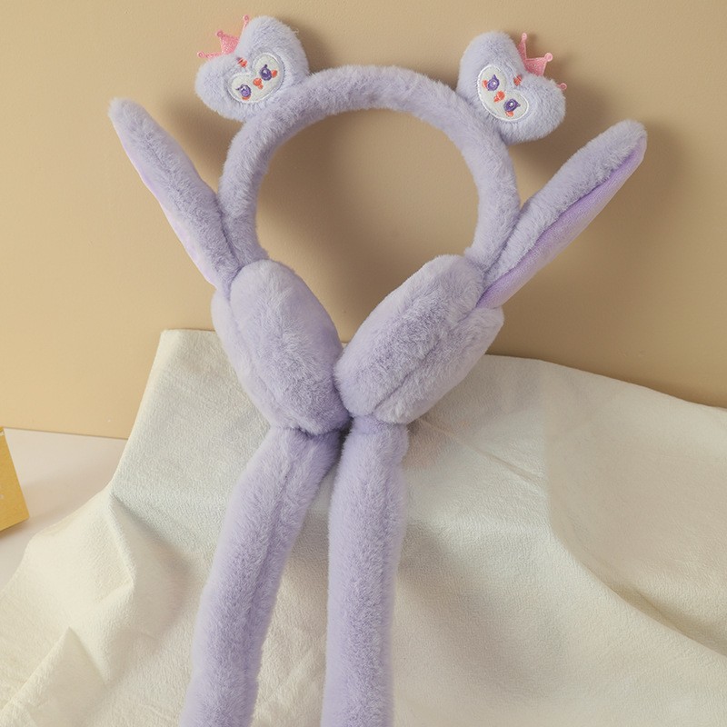 Ear Muffs Manufacturer - Cute Cartoon Crown Winter Moving Airbag Plush Warm for Children