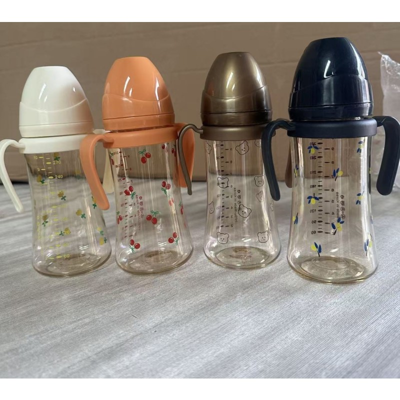 Sippy Cup Supplier - Handle with Straw Ball Anti-Fall Anti-Flatulence for Comfortable Drinking