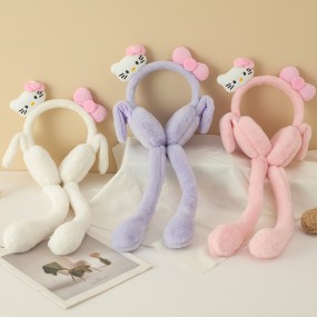 Women's Earmuffs Factory - Cute Moving Air Bag Rabbit Ears Winter Warm Ear Protection