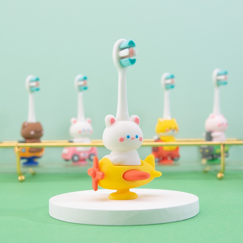 Children's Toothbrush Supplier - Cute Cartoon Duckbill Soft Bristle Silicone Clean Teeth 0-9 Years