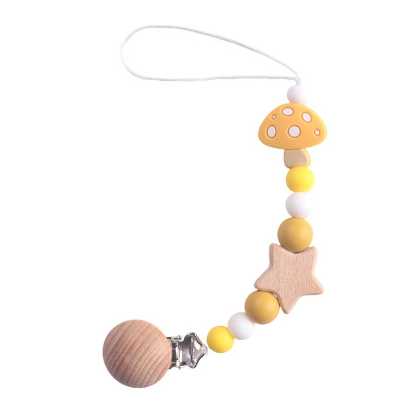 Pacifier Chain Supplier - Silicone with Fox Daisy Chain Anti-Dropping Convenient Clip