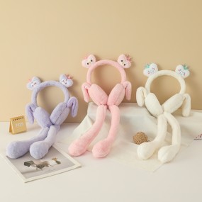 Ear Muffs Manufacturer - Cute Cartoon Crown Winter Moving Airbag Plush Warm for Children