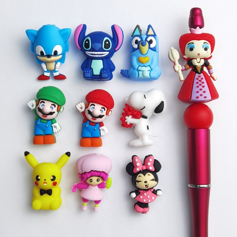 Silicone Beads Supplier - Big Brand Luxury Explosions Printed Beaded Jewelry Making Toys