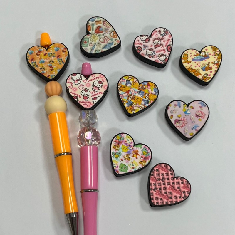 Silicone Beads Manufacturer - 3D Merlot Cartoon KT Cat Kulomi Beaded Pen Jewelry Making