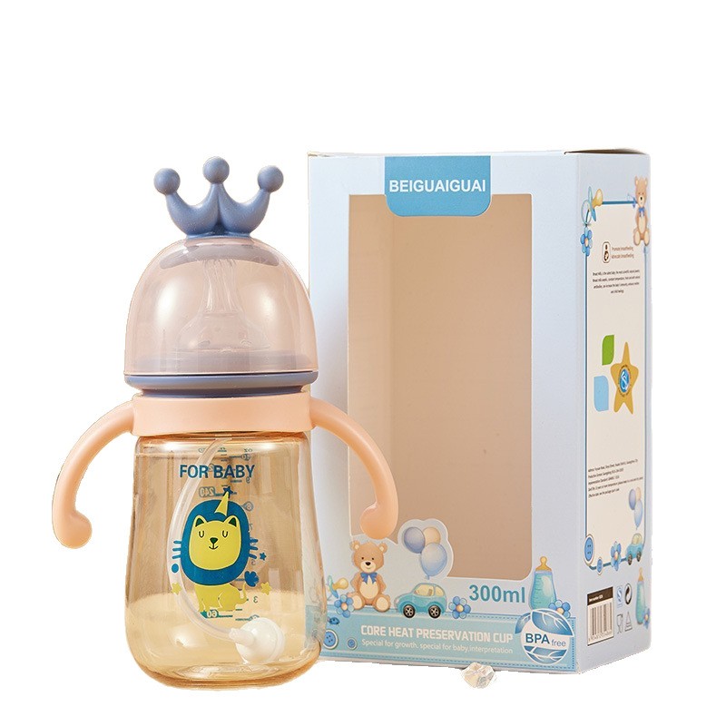 Infant Bottle Manufacturer - PPSU Nipple Bottle 0-6 Months Wide Straw for Baby Feeding