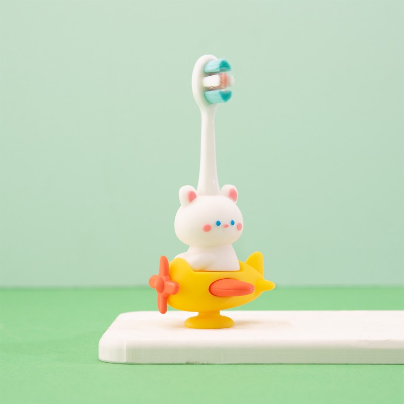 Children's Toothbrush Supplier - Cute Cartoon Duckbill Soft Bristle Silicone Clean Teeth 0-9 Years