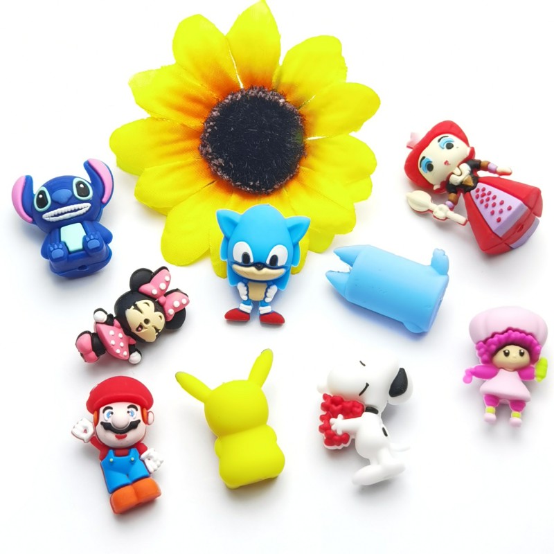 Silicone Beads Supplier - Big Brand Luxury Explosions Printed Beaded Jewelry Making Toys