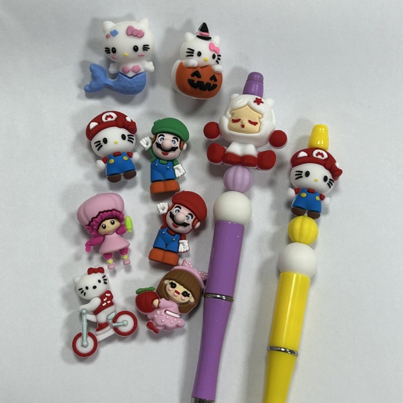 Silicone Beads Factory - New Luminous Glitter DIY Series Whale Shape Soft for Baby