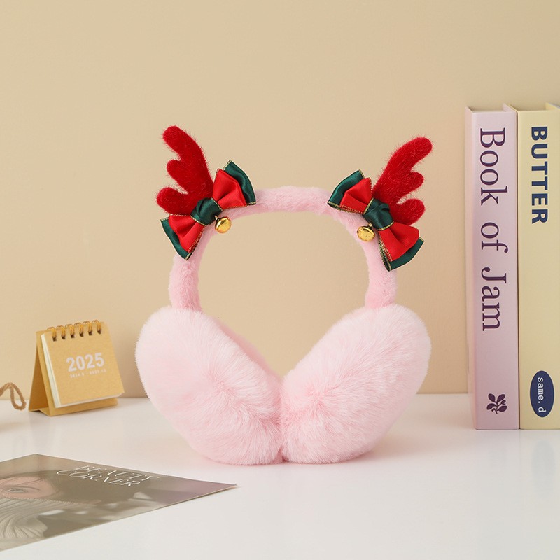 Earmuffs Supplier - Cute Antler Plush Foldable Winter Warm with Thickened Rabbit Hair