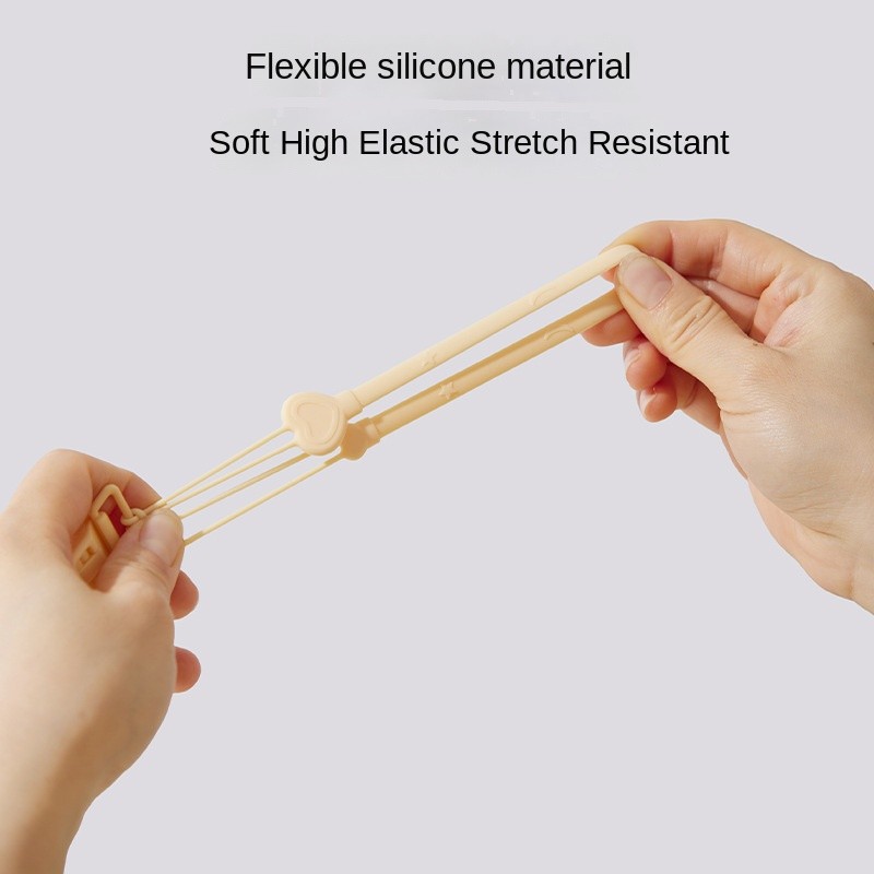 Pacifier Chain Manufacturer - Small Cartoon Mushroom Anti-Drop with Five-Pointed Star Clip