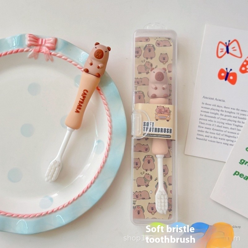 Baby Toothbrush Supplier - Convenient Travel Cloth Toothbrush New Cute Shape Soft Silicone Handle