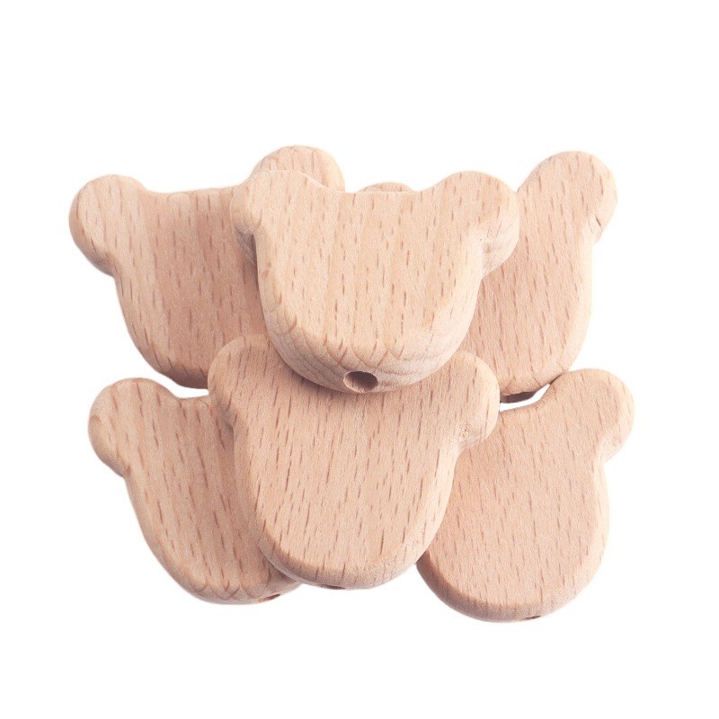 Wood Toy Factory - 5pcs/set Soft Wood Teether Gift Set for Newborns Gender Neutral
