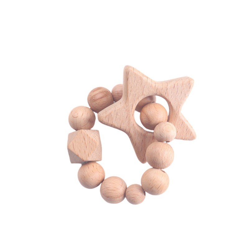Pacifier Chain Factory - Cartoon Shaped Beech Wood DIY for Bracelet Grinding Rod