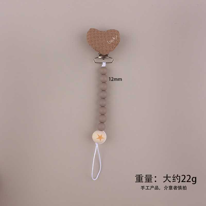 Baby Products Supplier - Cute Beech Clip Mushroom Silicone Pacifier Chain for Babies