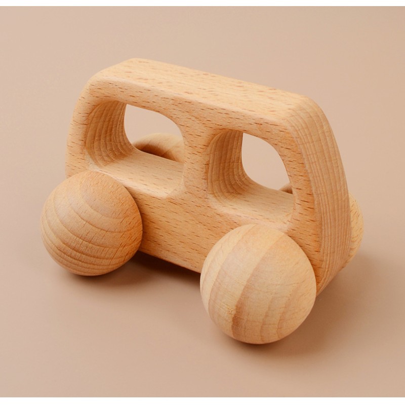 Montessori Toys Manufacturer - 11pc Handmade Organic Silicone Wood Bird Elephant Pendant