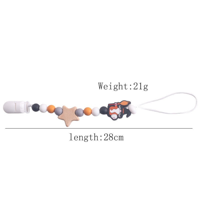 Pacifier Chain Supplier - Autumn and Winter Anti-Drop Silicone Gum Chain Wholesale