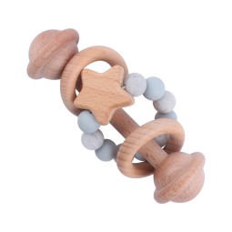 Teether Gum Toy Factory - Soft Beech Wood Silicone Newborn Care Gift Musical Style