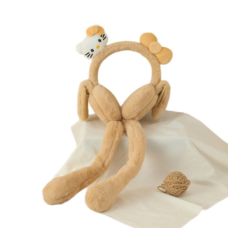 Women's Earmuffs Factory - Cute Moving Air Bag Rabbit Ears Winter Warm Ear Protection