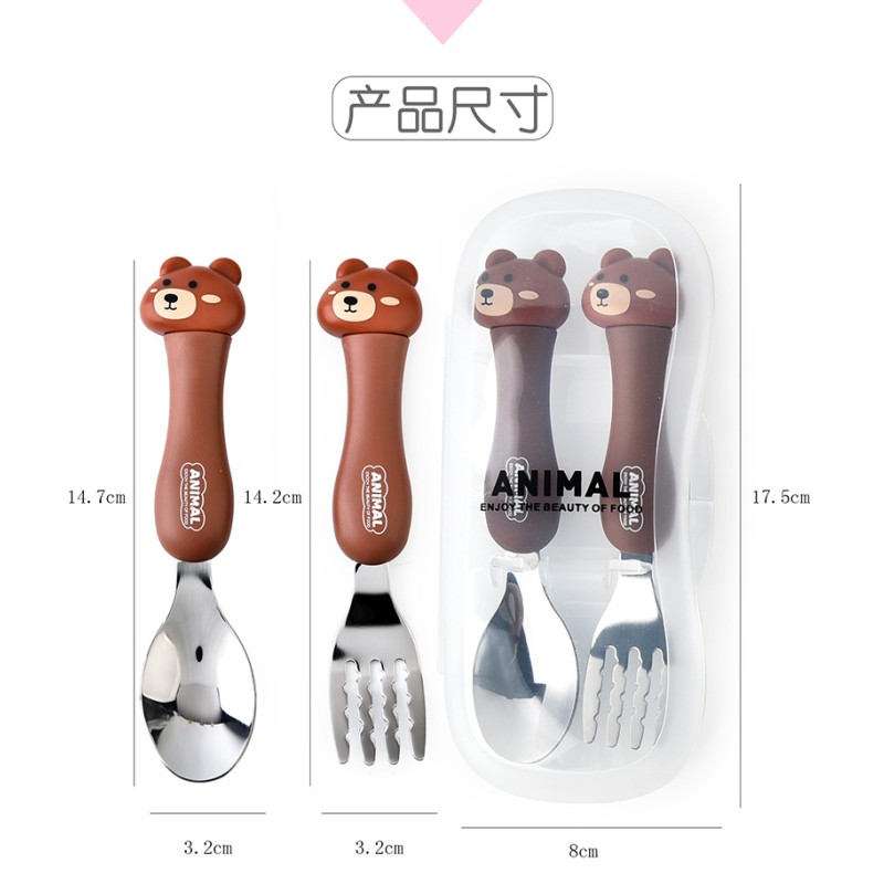 Baby Spoon Set Manufacturer - Stainless Steel Easy-to-Use Fork Set Kids Safe & Healthy