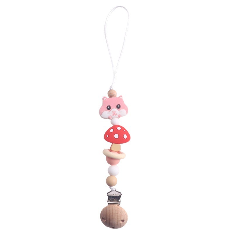 Baby Pacifier Manufacturer - Handmade Cute Cartoon Flower Anti-Drop Silicone with Gum