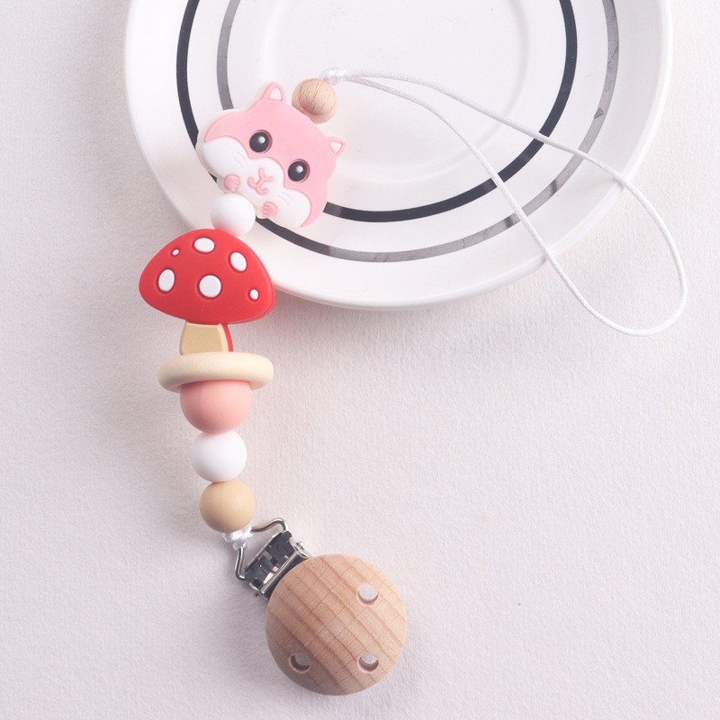 Baby Pacifier Manufacturer - Handmade Cute Cartoon Flower Anti-Drop Silicone with Gum