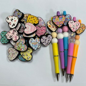 Silicone Beads Manufacturer - 3D Merlot Cartoon KT Cat Kulomi Beaded Pen Jewelry Making