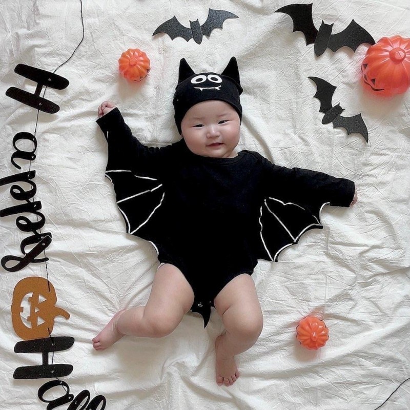 Bat Costume Supplier - Halloween Romper with Hat Cosplay