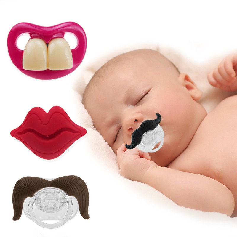 Silicone Pacifier Factory - Funny Moustache Lip Shape Orthodontic