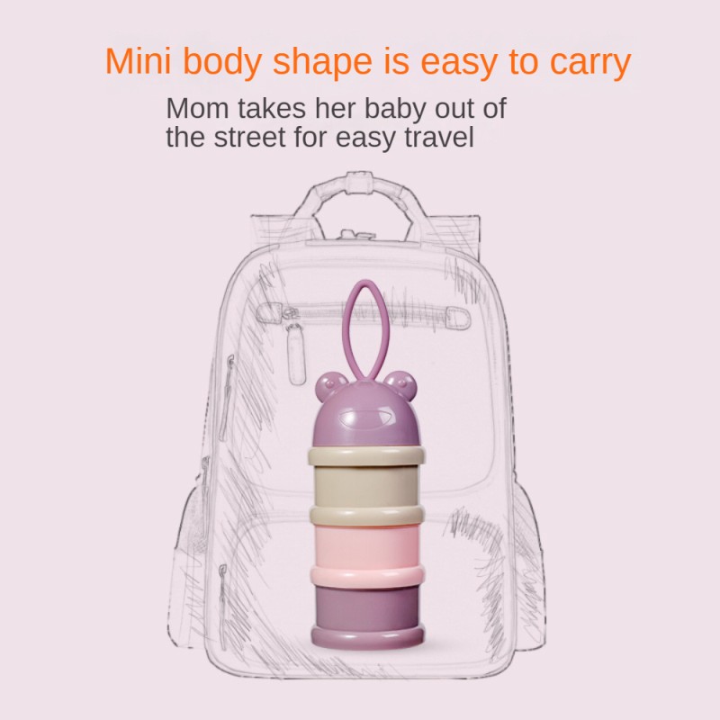 Milk Powder Box Supplier - BPA Free 3 Layer Travel Storage