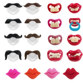 Silicone Pacifier Factory - Funny Moustache Lip Shape Orthodontic