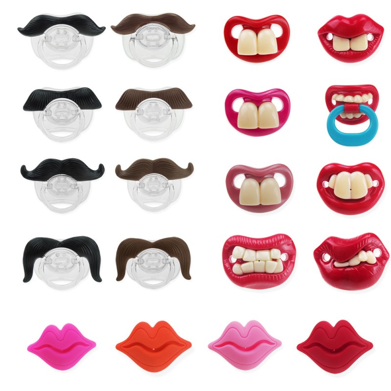 Silicone Pacifier Factory - Funny Moustache Lip Shape Orthodontic
