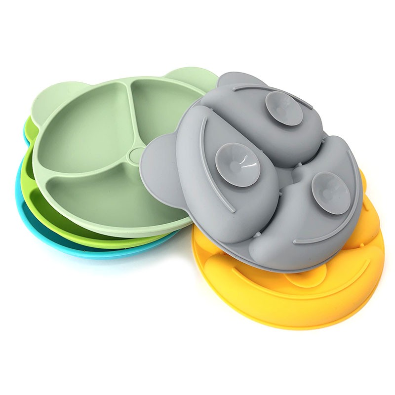 Baby Plate Manufacturer - Cute Animal Divided Silicon Suction