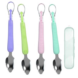 Feeding Spoon Supplier - Double-headed Fruit Puree Scraper