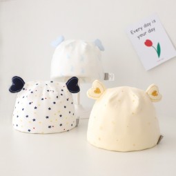 Hospital Hat Supplier - Soft Cotton Infantil Bow Warm Cap