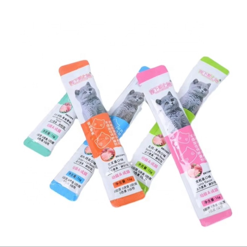 Pet Treats Factory - Organic Cat Snack Nutrition Strips Wet Soft Canned Food