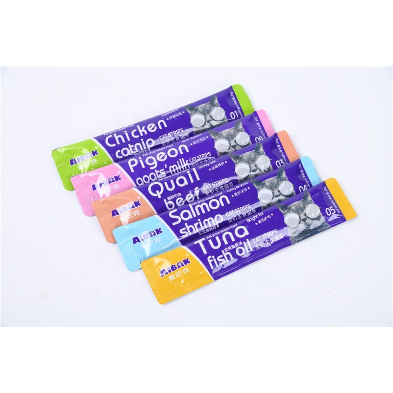 Pet Treats Supplier - AIBAK Cat Wet Food Nutrition Strips Soft Canned High Quality