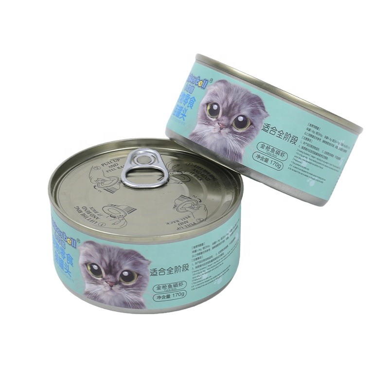 Pet Treats Manufacturer - Custom Logo Label 170G Wet Cat Food Canned Various Flavors