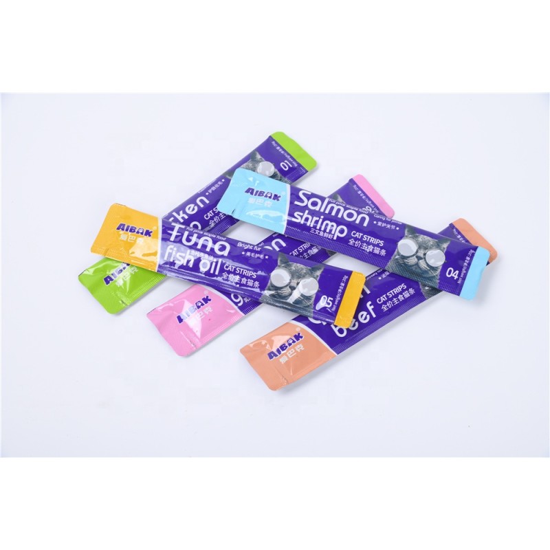 Pet Treats Supplier - AIBAK Cat Wet Food Nutrition Strips Soft Canned High Quality