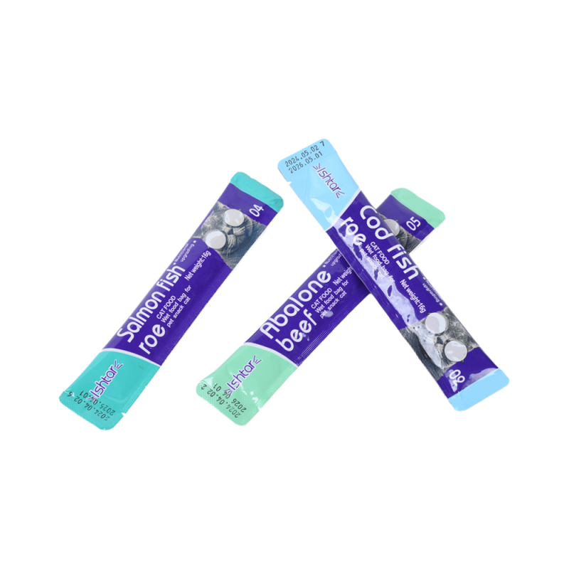 Pet Treats Manufacturer - ISHTAR Brand Soft Canned Cat Treats Chicken Vegetable Flavors