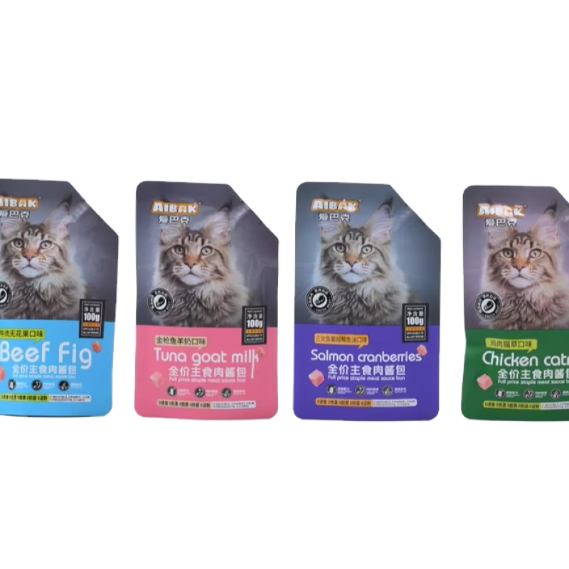 Pet Treats Manufacturer - Pet Food Cat Nutrition Meal Pack Canned AIBAK Gollum Sauce