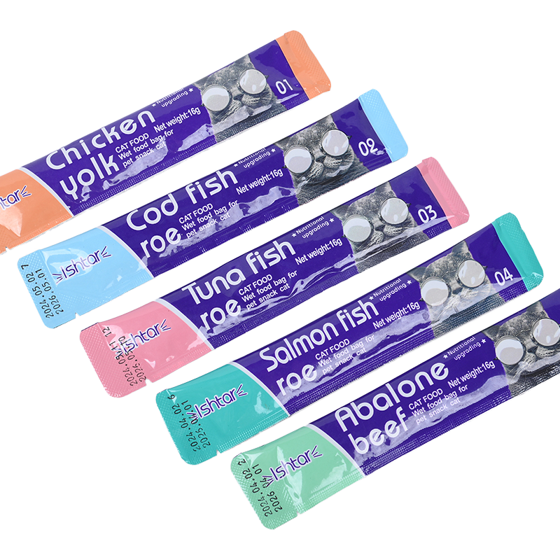 Pet Treats Manufacturer - ISHTAR Brand Soft Canned Cat Treats Chicken Vegetable Flavors