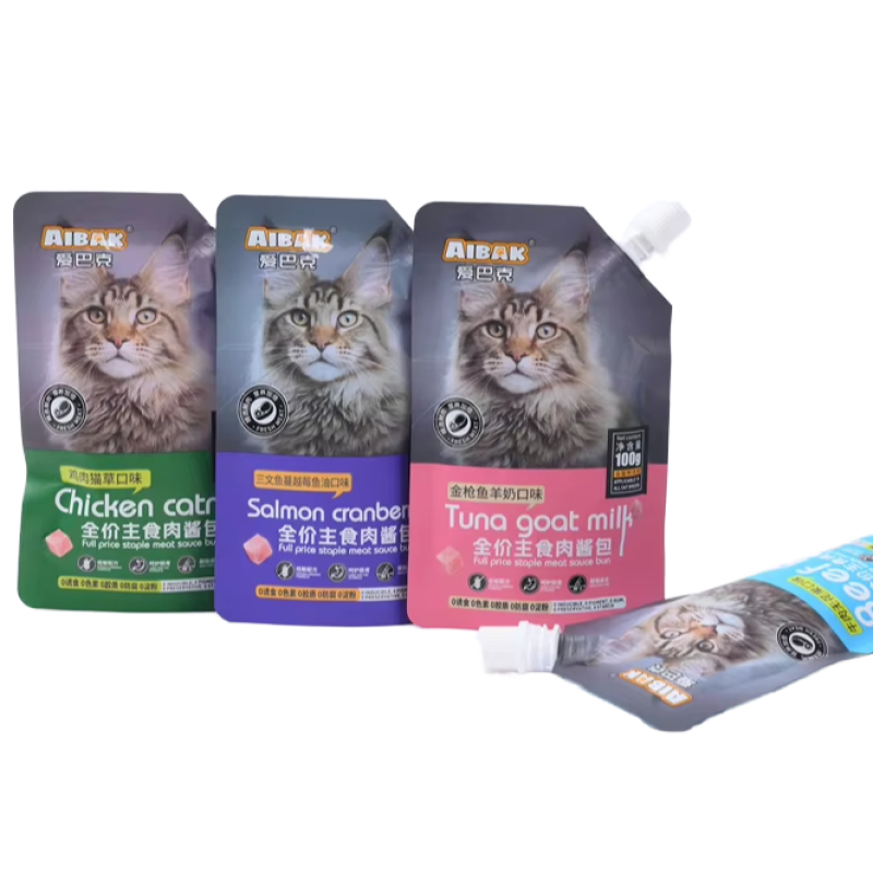 Pet Treats Manufacturer - Pet Food Cat Nutrition Meal Pack Canned AIBAK Gollum Sauce