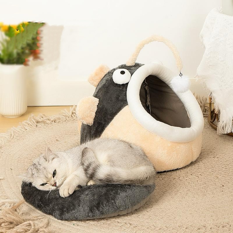 Pet Bed Manufacturer - Calming Dog Beds Cat Cave Bed With Hooded Cover Removable